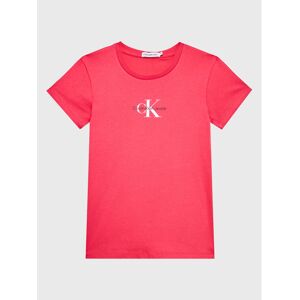Calvin Klein Jeans T-Shirt Micro Monogram IG0IG01470 Rosa Slim Fit 16Y female