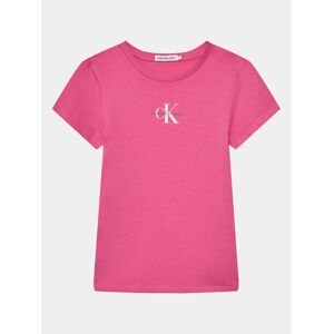 Calvin Klein Jeans T-Shirt Micro Monogram IG0IG01470 Rosa Slim Fit 12Y female