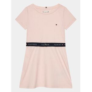 Tommy Hilfiger Kleid für den Alltag Essential Skater KG0KG07776 D Rosa Regular Fit 4Y female