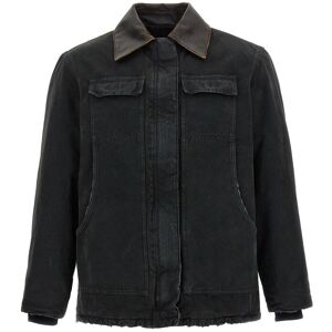 PRADA Blouson Canvas - female - Grau - 40 IT