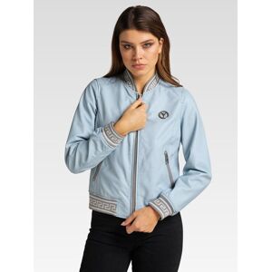 Carlo Colucci Lederjacke Damen, blau