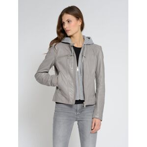 Maze Lederjacke Damen, grau