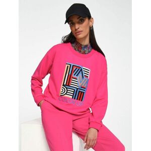 TALBOT RUNHOF X PETER HAHN Sweatshirtpullover Damen Baumwolle bedruckt, pink