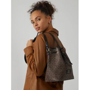 Codello Tasche Damen Baumwolle gemustert, braun