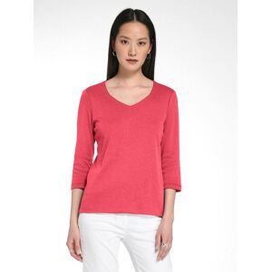 PETER HAHN 3/4-Arm Shirt Damen Baumwolle, rot