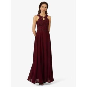 Kraimod Abendkleid Damen Rundhals, bordeaux