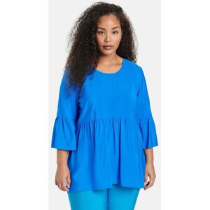 Samoon 3/4 Arm Bluse Damen Viskose, blau