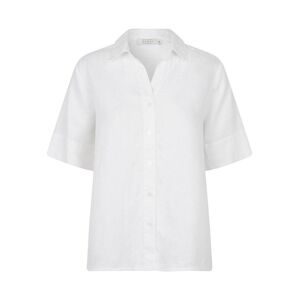 Masai Shirt Damen Leinen, weiß