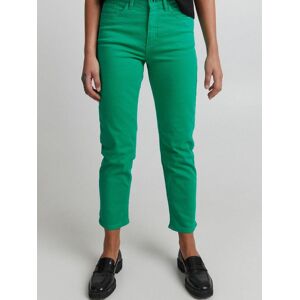 Ichi 5-Pocket-Jeans Damen Baumwolle, grün
