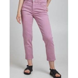 Ichi 5-Pocket-Jeans Damen Baumwolle, lila