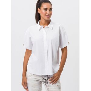 TUZZI Kimonobluse Damen Baumwolle Rundhals, weiß