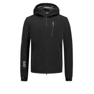 EA7 Emporio Armani Skijacke aus Softshell 4way Stretch, 10.000mm H20 Laminat - Schwarz - Size: 4XL