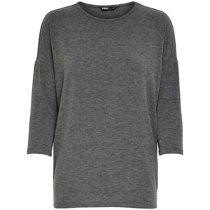 Only  Sweatshirt Top Glamour 3/4 - Dark Grey Melange Eu Xs Female