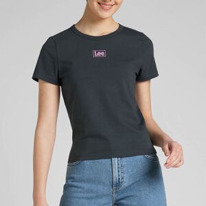 Lee Logo-Print Cotton-Jersey Cropped T-Shirt - XS