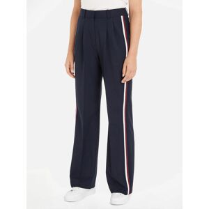 Tommy Hilfiger Wide Leg Wool-Blend Pleated Trousers - EU 40/UK 12