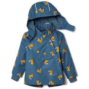 Tchibo Kleinkind-Regenjacke, Fuchs-Alloverprint - blau - unisex - Size: 74/80