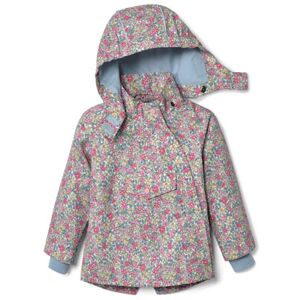 Tchibo Kleinkind-Regenjacke, Blumen-Alloverprint - Mehrfarbiger Blumen-Alloverprint - unisex - Size: 74/80