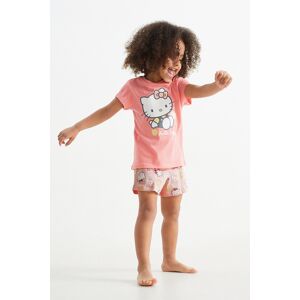 C&A Hello Kitty-Shorty-Pyjama-2 teilig, Pink, Größe: 116