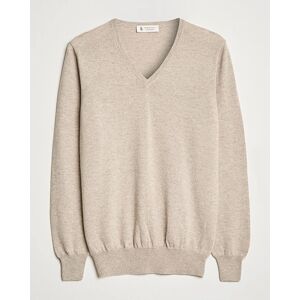 Piacenza Cashmere Cashmere V Neck Sweater Beige