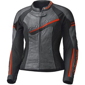 Held Debbie II Damen Motorrad Lederjacke - Schwarz Rot - 46 - female