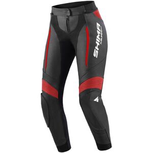 SHIMA Miura 2.0 Damen Motorrad Lederhose - Schwarz Rot - 38 - female