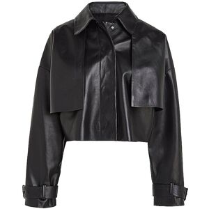 Calvin Klein Lederjacke Schwarz   Damen   Größe: 38   K20k206312