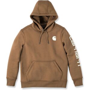 Carhartt Clarksburg Logo, Kapuzenpullover Damen Braun/Weiß L female