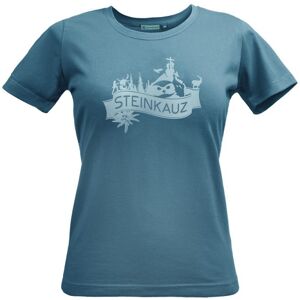 Steinkauz T-Shirt Gipfelkreuz Damen Blau XL