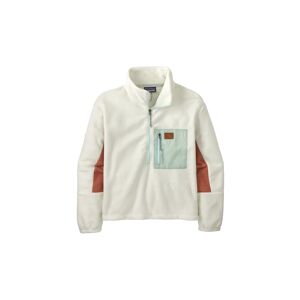 Patagonia Microdini 1/2-Zip Fleece Pullover Damen L Birch White