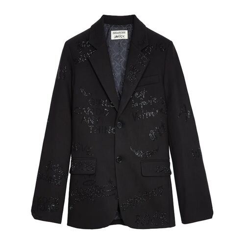 Blazer Vanille Strass - Zadig & Voltaire - female - Schwarz - 36