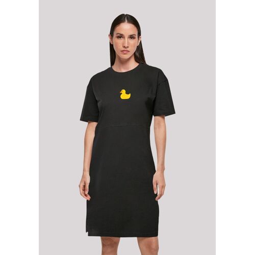 F4nt4stic Shirtkleid F4NT4STIC „Ente Gelb“ Gr. XS, schwarz Damen Kleider Freizeitkleider Print