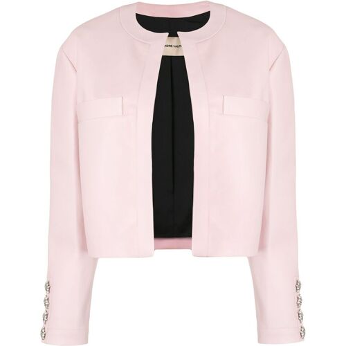 Alexandre Vauthier Jacke mit Schmuckknöpfen – Rosa 34 Female