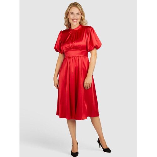 Kleo Abendkleid Abendkleid aus Satin Damen, rot