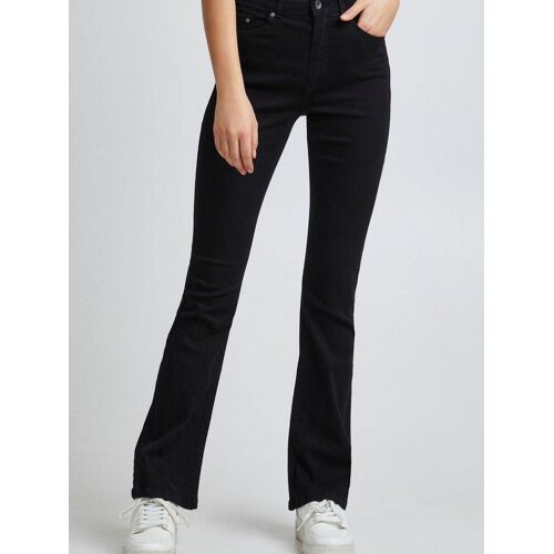 B.Young Bootcut-Jeans Damen Baumwolle, schwarz