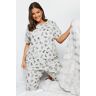 Yours – Pyjamaset In Grau Mit Hundeprintmotiven 54-56