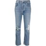 AGOLDE Taillenhohe Cropped-Jeans - Blau 30 Female