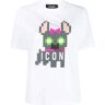 Dsquared2 Icon pixelated-print T-shirt - Weiß S/M/L/XS/XXS Female