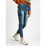 Smagli Damenjeans mit Seitentaschen Straight Leg Jeans Damen Jeans Größe 42