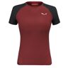 Salewa Pedroc Polartec Delta T-Shirt Rot, Damen Polartec® Kurzarm-Shirts, Größe 38 - Farbe Syrah