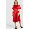 Kleo Abendkleid Abendkleid aus Satin Damen, rot