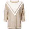 Liu Jo Collection Strickpullover Damen Edelstein Rundhals gemustert, gold