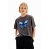 Desigual T-Shirt mit Schmetterlingsmotiv - BLACK - female - Size: XL
