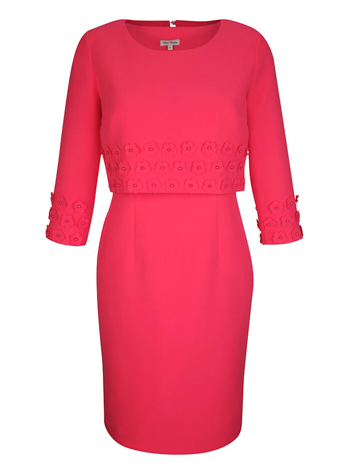 Alba Moda Kleid mit edler Kurz-Jacke im Set, rosé