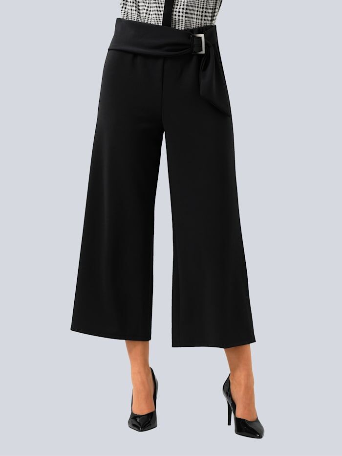 Alba Moda Hose in aktueller Culotte-Form, schwarz