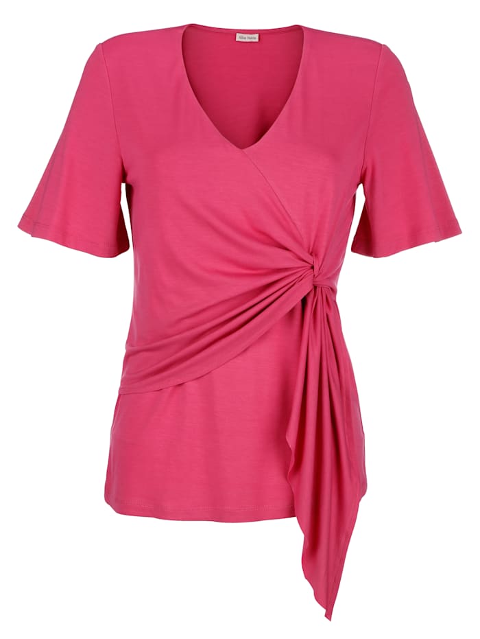 Alba Moda Shirt mit Knotendetail, rosé