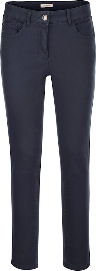 Alba Moda Hose mit glitzernden Galonstreifen, blau