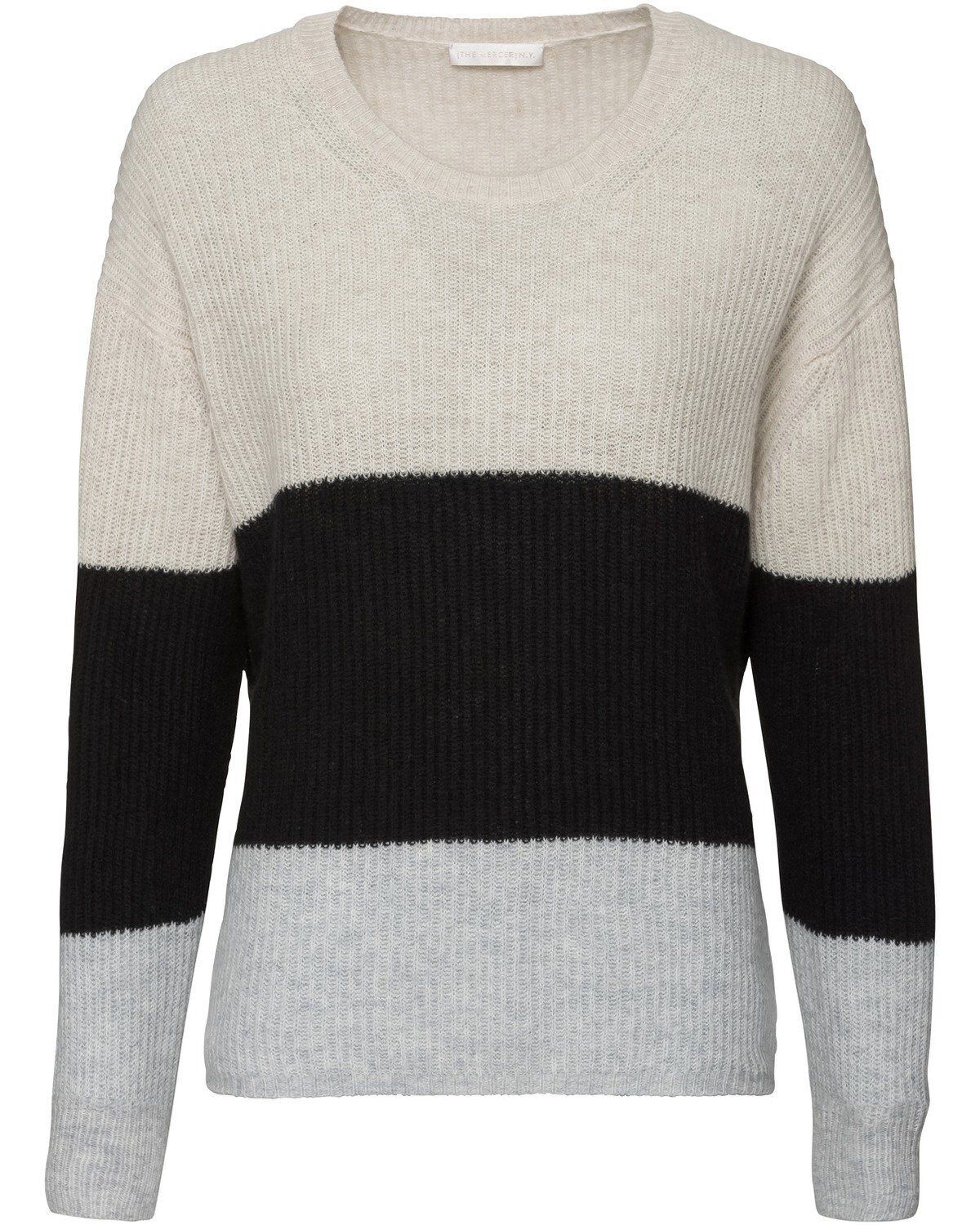 The Mercer N.Y. Strickpullover »Cashmere-Pullover«, Weiß/Schwarz