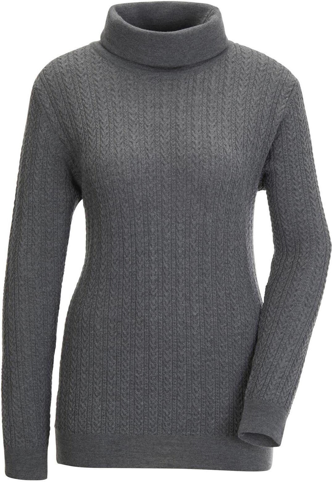 Casual Looks Wollpullover »Merino-Kaschmir-Pullover«, grau-meliert