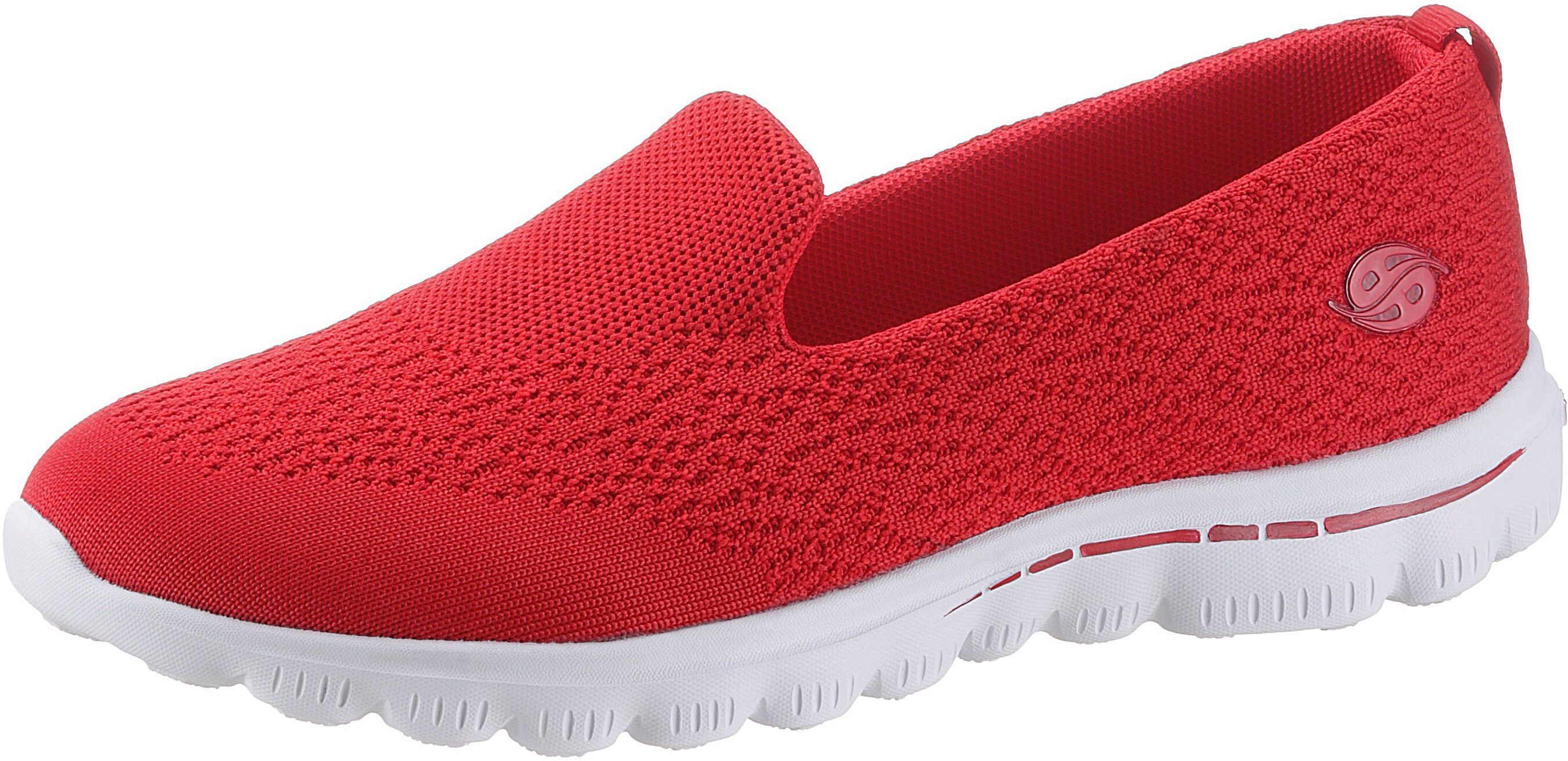 Dockers by Gerli Slip-On Sneaker mit softer Innensohle, rot