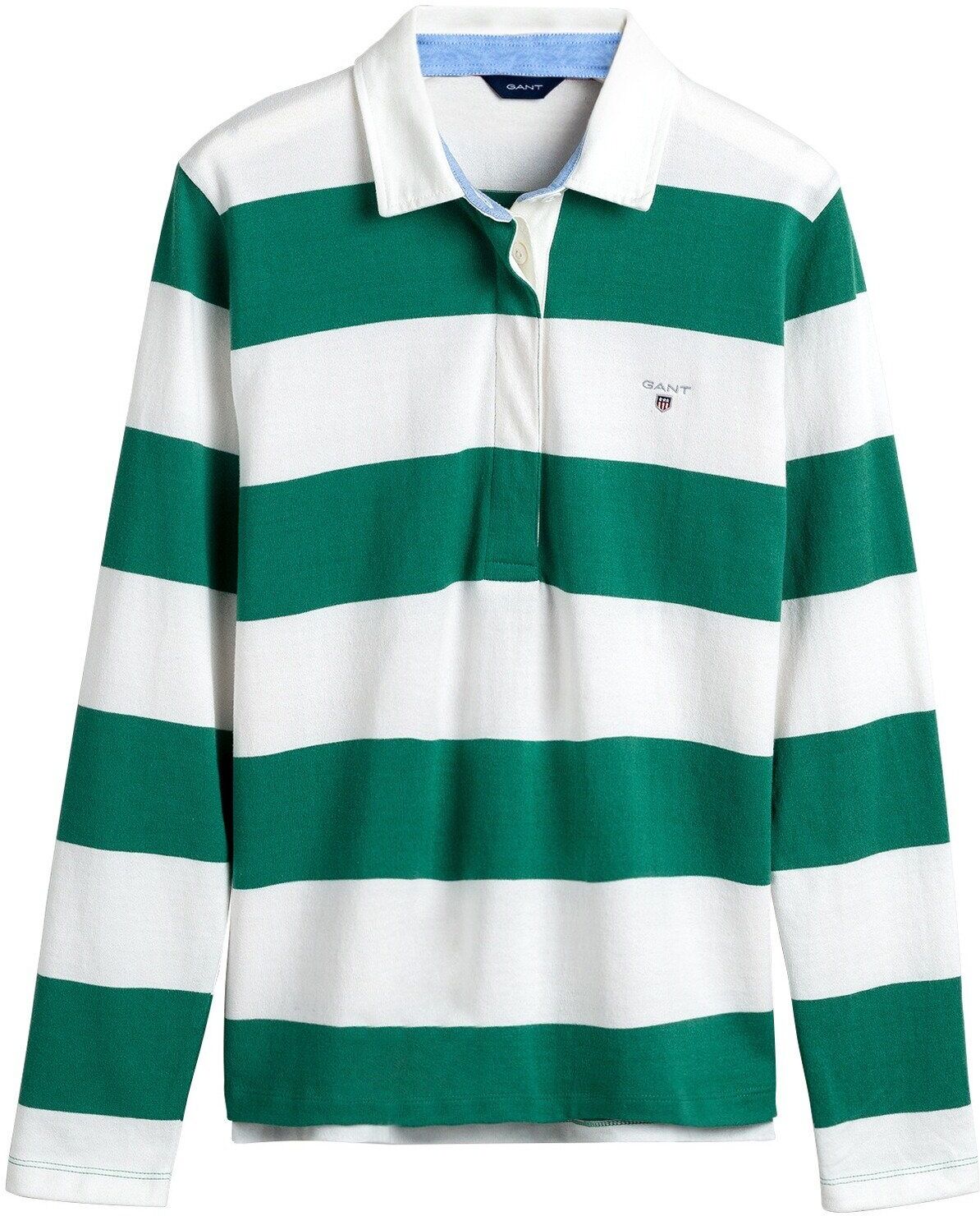 Gant Strickpullover »Langarm-Rugbyshirt«, Jade Green